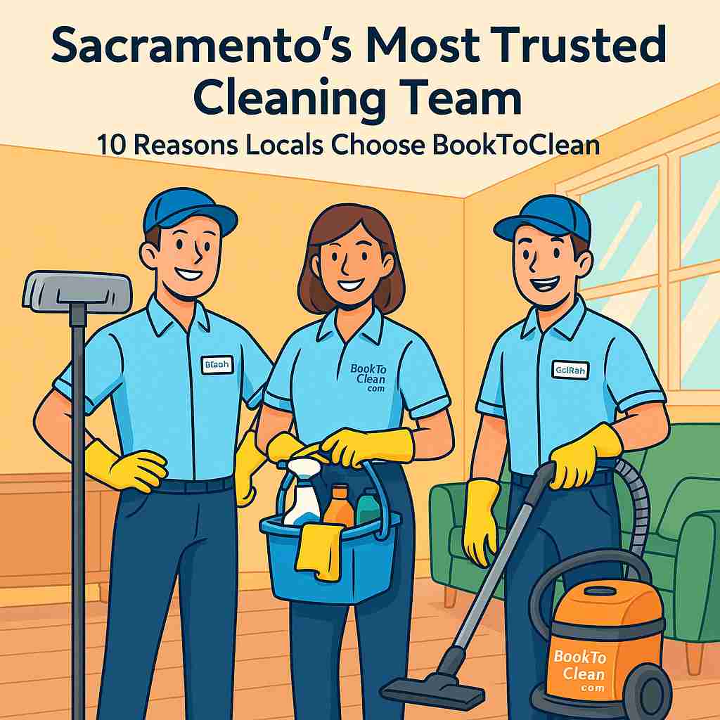 Discover why BookToClean is Sacramento’s most trusted home cleaning service. See the top 10 reasons locals love us—from employee-based staff to exceptional service.